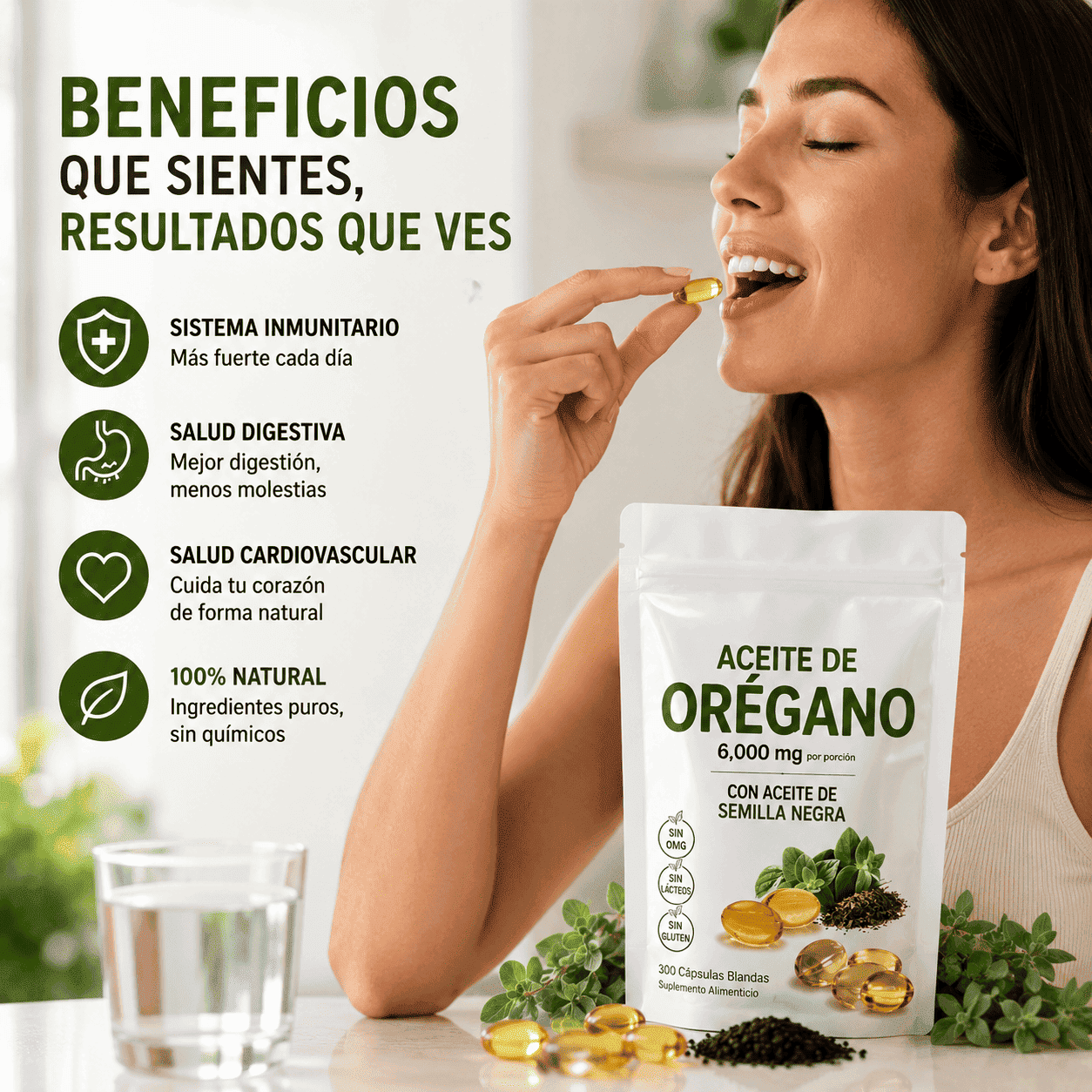 Cápsulas de aceite de orégano (60 cápsulas)